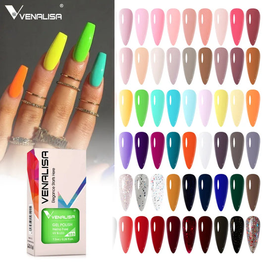 Vernis gel pour ongles Venalisa – Sans HEMA ni TPO - pour manucure estivale – Couvrance totale