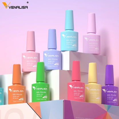 Vernis gel pour ongles Venalisa – Sans HEMA ni TPO - pour manucure estivale – Couvrance totale