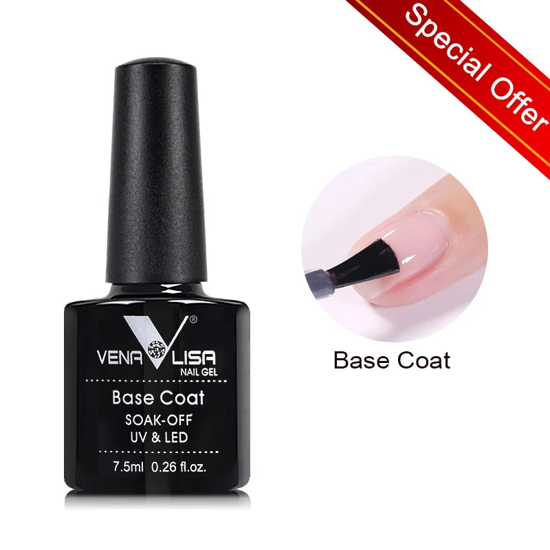 Vernis gel pour ongles Venalisa – Sans HEMA ni TPO - pour manucure estivale – Couvrance totale