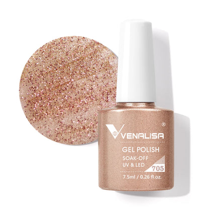 Vernis gel pour ongles Venalisa – Sans HEMA ni TPO - pour manucure estivale – Couvrance totale