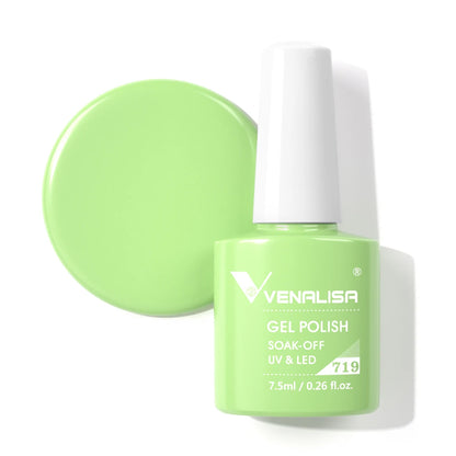 Vernis gel pour ongles Venalisa – Sans HEMA ni TPO - pour manucure estivale – Couvrance totale