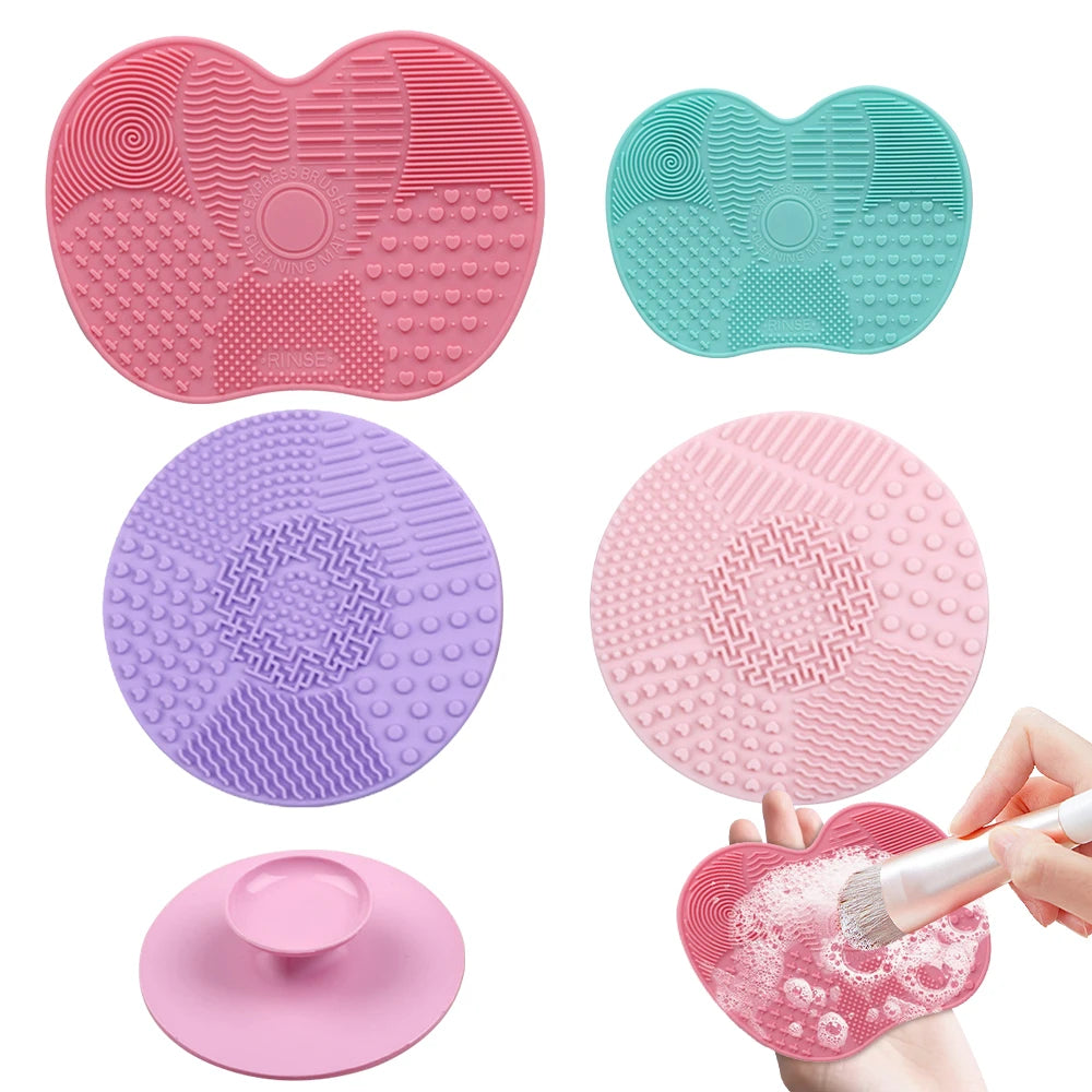 Tapis Nettoyant en Silicone pour Pinceaux Maquillage – Nettoyage Professionnel Fard & Fond de Teint