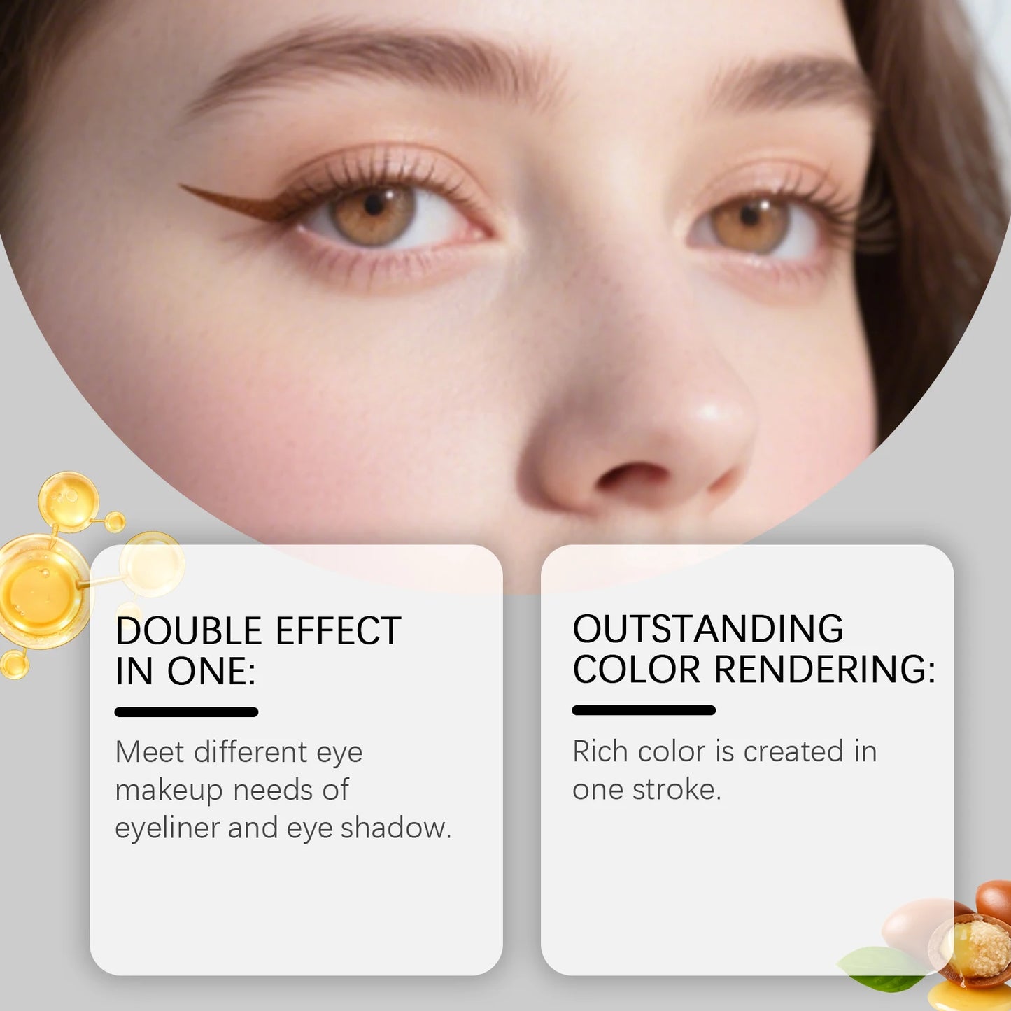 Crayon Eyeliner 2-en-1 Waterproof – Sèche Vite, Longue Tenue & Effet Smoky
