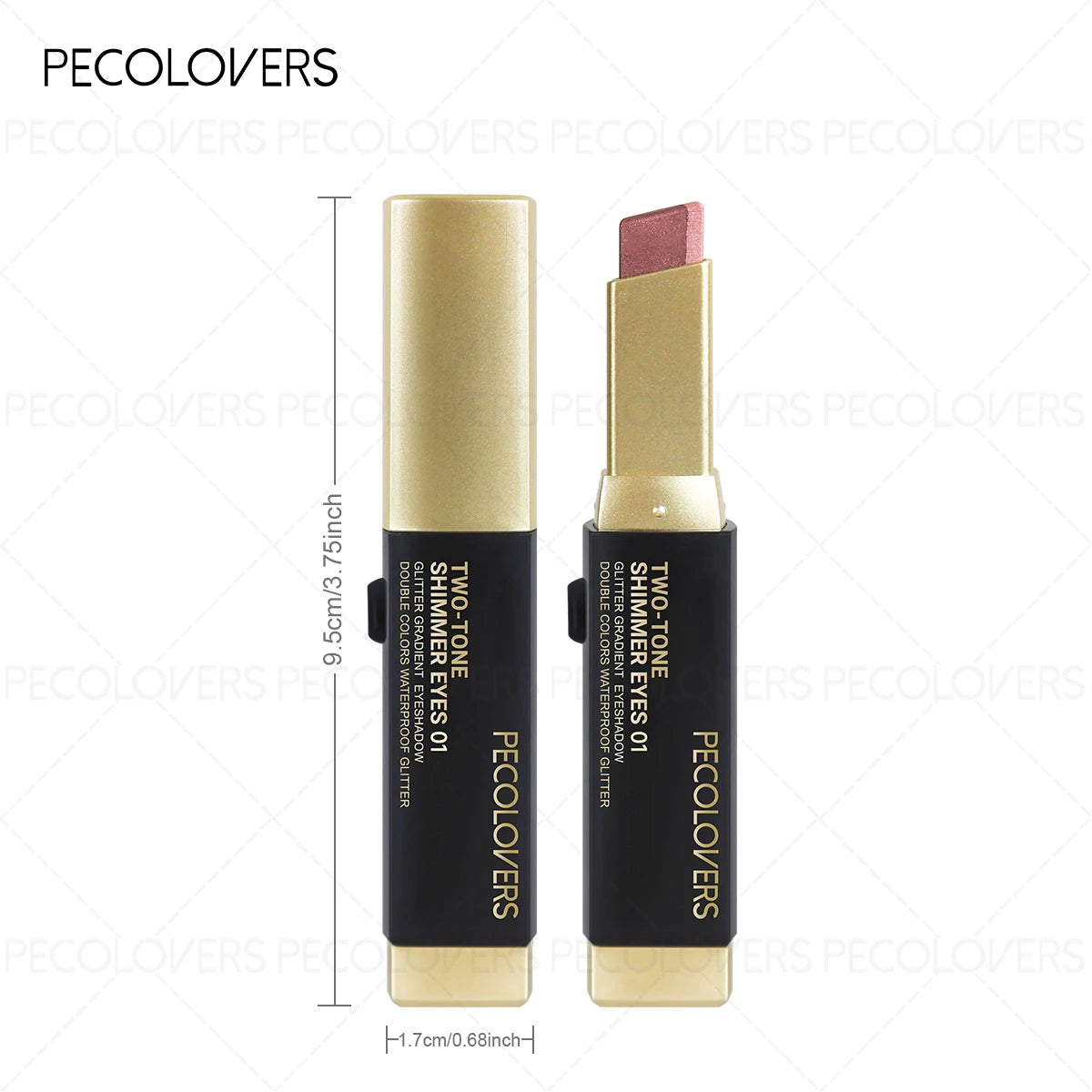 Stick Fard à Paupières Duo Shimmer Métallisé – Nacré & Mat, Maquillage Nude