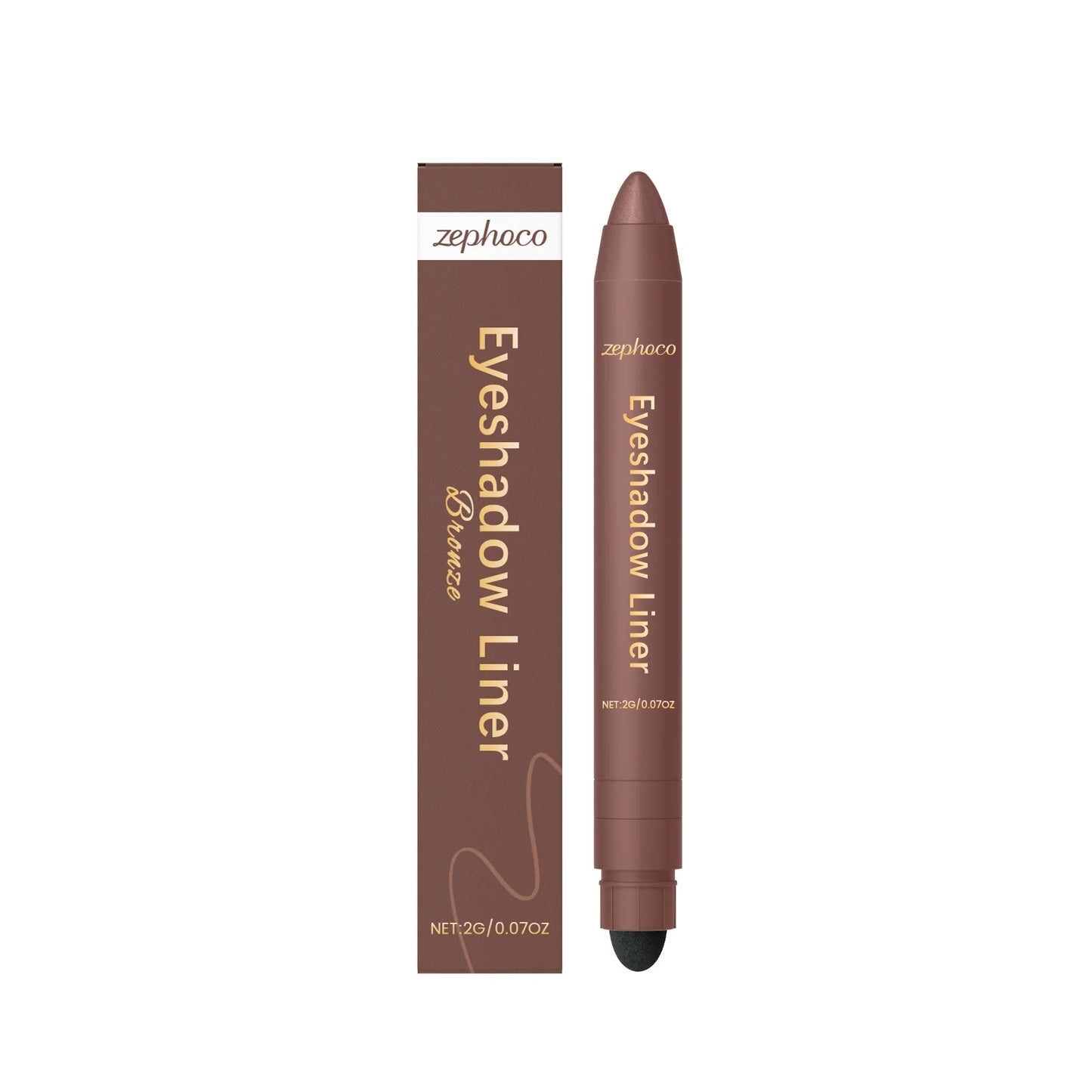 Crayon Eyeliner 2-en-1 Waterproof – Sèche Vite, Longue Tenue & Effet Smoky