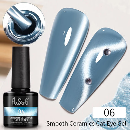 AWStorG Vernis Gel Magnétique Œil de Chat en Verre 7,5ml – Couverture Totale, Semi-Permanent, Manucure Sublime