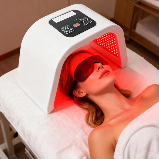Masque LED Facial Professionnel 7 Couleurs – 287 LEDs, Thérapie Lumineuse pour Acné, Rides & Rajeunissement de la Peau, Usage Salon & Maison