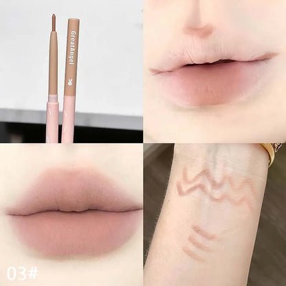 Crayon Contour Lèvres Waterproof Style Coréen – Fini Mat, Longue Tenue, Teintes Nude