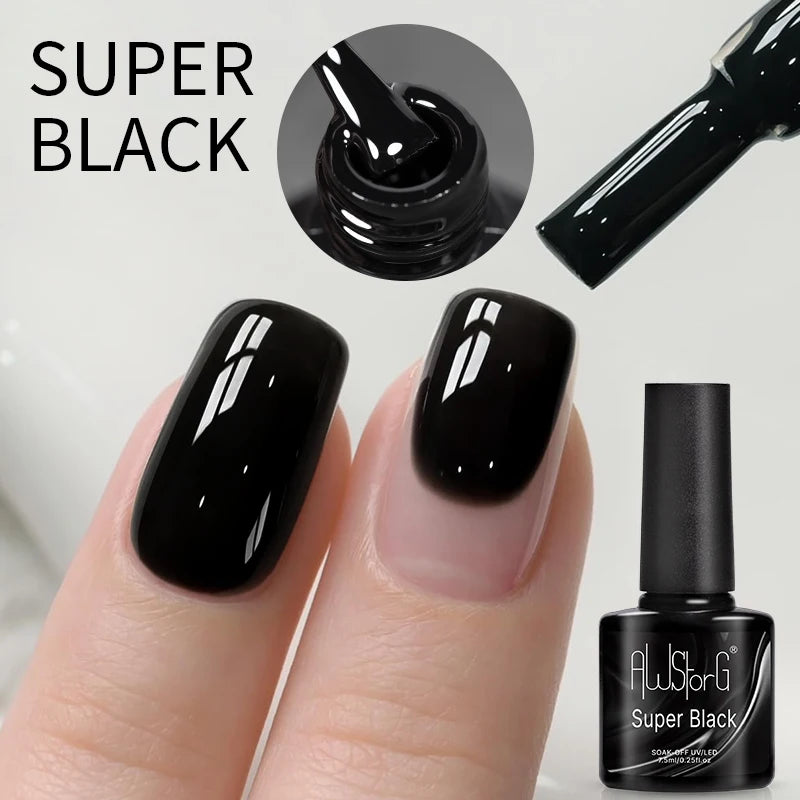 AWStorG Vernis Gel Magnétique Œil de Chat en Verre 7,5ml – Couverture Totale, Semi-Permanent, Manucure Sublime