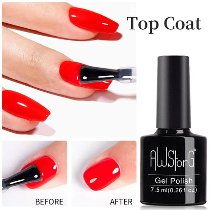 AWStorG Vernis Gel Magnétique Œil de Chat en Verre 7,5ml – Couverture Totale, Semi-Permanent, Manucure Sublime