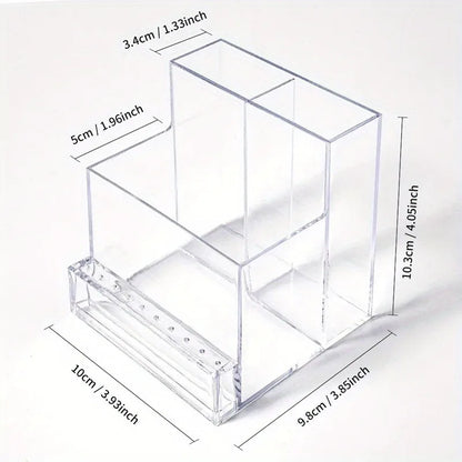 Support Présentoir pour Fraises à Ongles – Boîte Transparente Organisateur Manucure