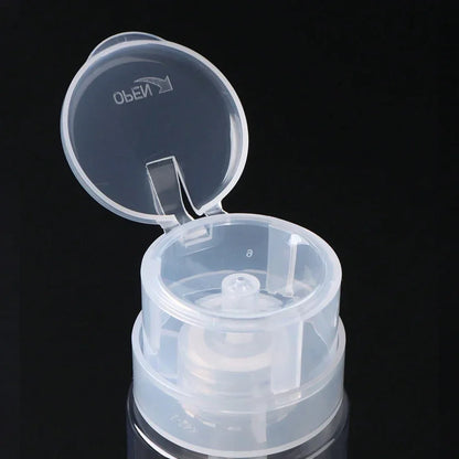 Flacon Rechargeable à Pompe Presse – Dissolvant & Outils Manucure Nail Art