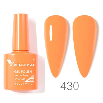 Vernis gel pour ongles Venalisa – Sans HEMA ni TPO - pour manucure estivale – Couvrance totale