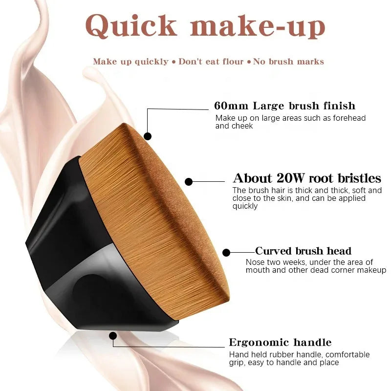 Pinceaux Maquillage Professionnels – Fond de Teint, Blush & Poudre (1 à 4 pcs)