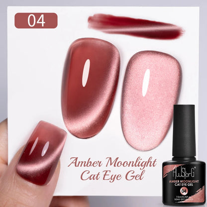 AWStorG Vernis Gel Magnétique Œil de Chat en Verre 7,5ml – Couverture Totale, Semi-Permanent, Manucure Sublime