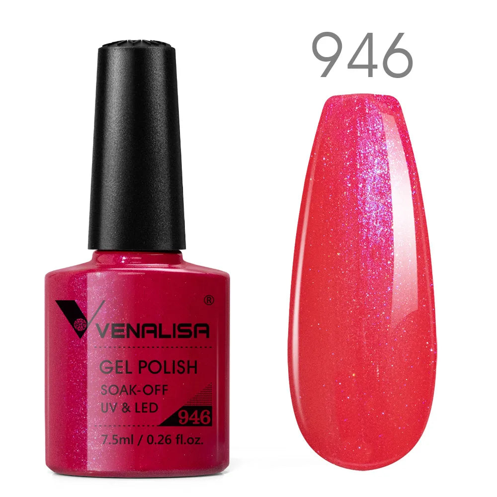 Vernis gel pour ongles Venalisa – Sans HEMA ni TPO - pour manucure estivale – Couvrance totale