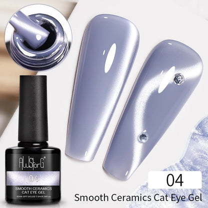 AWStorG Vernis Gel Magnétique Œil de Chat en Verre 7,5ml – Couverture Totale, Semi-Permanent, Manucure Sublime