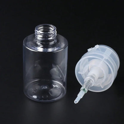 Flacon Rechargeable à Pompe Presse – Dissolvant & Outils Manucure Nail Art