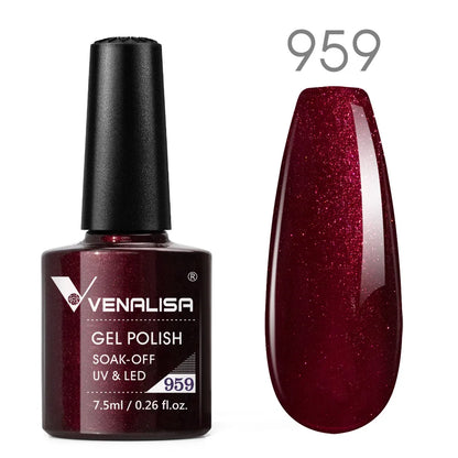 Vernis gel pour ongles Venalisa – Sans HEMA ni TPO - pour manucure estivale – Couvrance totale