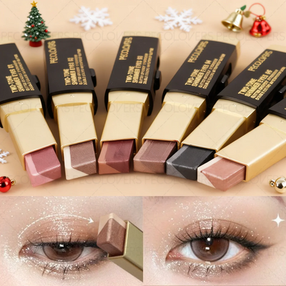 Stick Fard à Paupières Duo Shimmer Métallisé – Nacré & Mat, Maquillage Nude