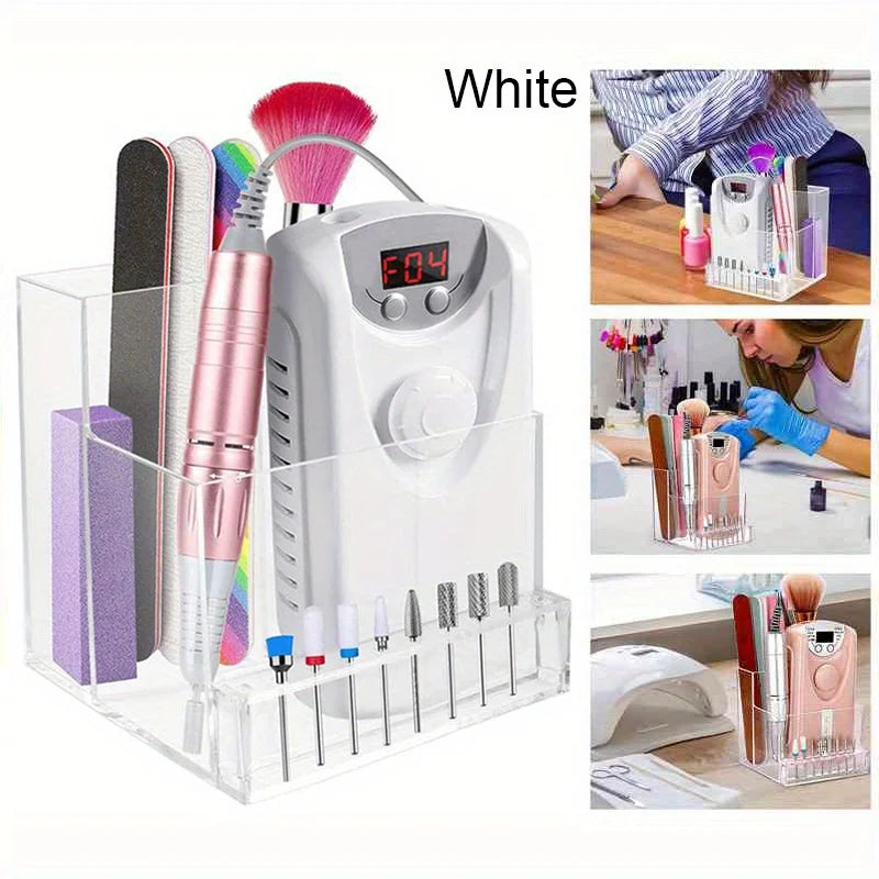 Support Présentoir pour Fraises à Ongles – Boîte Transparente Organisateur Manucure