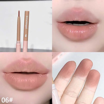 Crayon Contour Lèvres Waterproof Style Coréen – Fini Mat, Longue Tenue, Teintes Nude
