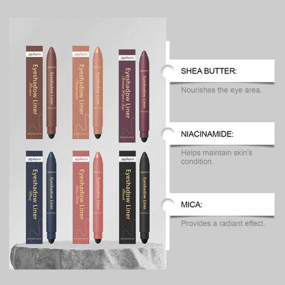 Crayon Eyeliner 2-en-1 Waterproof – Sèche Vite, Longue Tenue & Effet Smoky