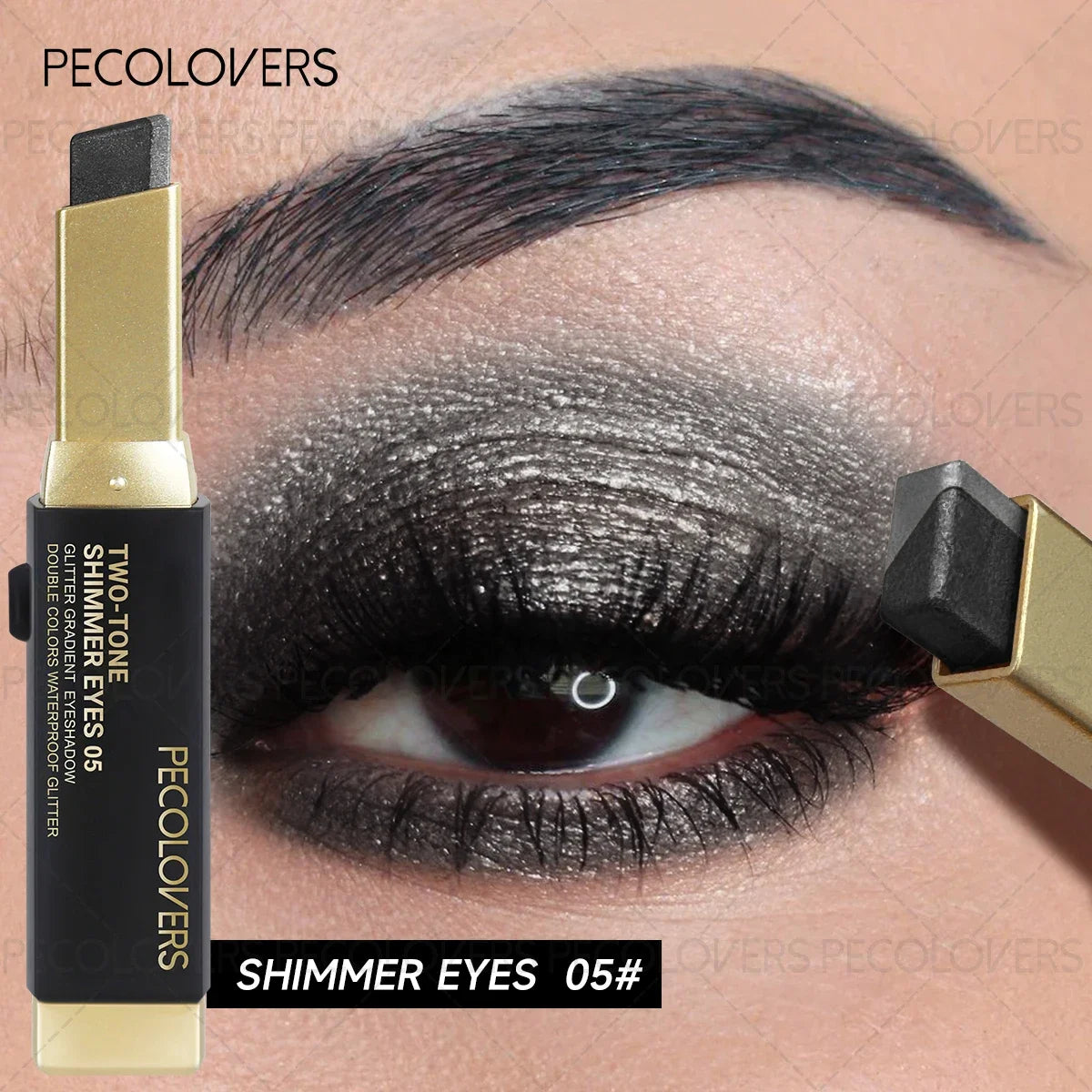 Stick Fard à Paupières Duo Shimmer Métallisé – Nacré & Mat, Maquillage Nude