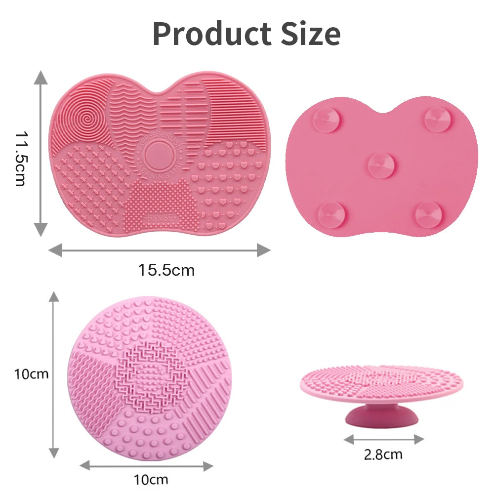 Tapis Nettoyant en Silicone pour Pinceaux Maquillage – Nettoyage Professionnel Fard & Fond de Teint