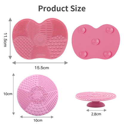 Tapis Nettoyant en Silicone pour Pinceaux Maquillage – Nettoyage Professionnel Fard & Fond de Teint