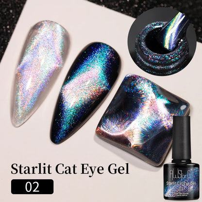 AWStorG Vernis Gel Magnétique Œil de Chat en Verre 7,5ml – Couverture Totale, Semi-Permanent, Manucure Sublime