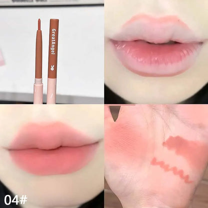 Crayon Contour Lèvres Waterproof Style Coréen – Fini Mat, Longue Tenue, Teintes Nude