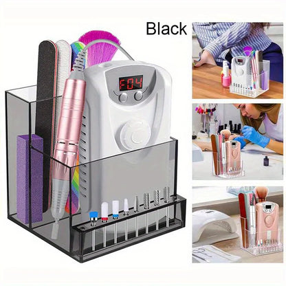 Support Présentoir pour Fraises à Ongles – Boîte Transparente Organisateur Manucure
