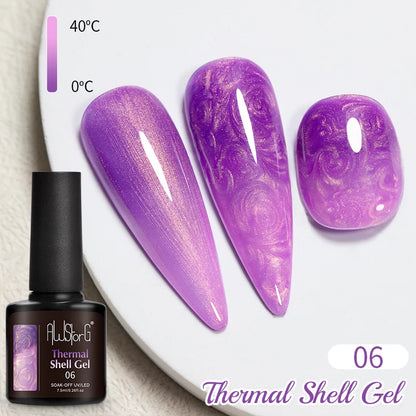 AWStorG Vernis Gel Magnétique Œil de Chat en Verre 7,5ml – Couverture Totale, Semi-Permanent, Manucure Sublime