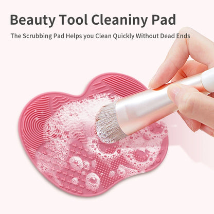 Tapis Nettoyant en Silicone pour Pinceaux Maquillage – Nettoyage Professionnel Fard & Fond de Teint